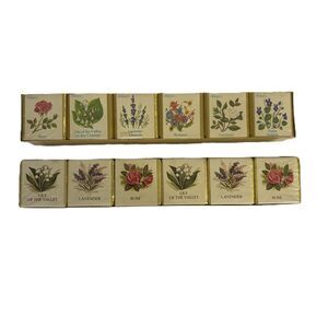 English Bath Cubes Vintage Made in England New Sealed Rose Lavender Flower Scent